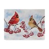 Trademark Fine Art Jean Plout 'Cardinals And Winter Berries' Canvas Art, 18x24 ALI29965-C1824GG